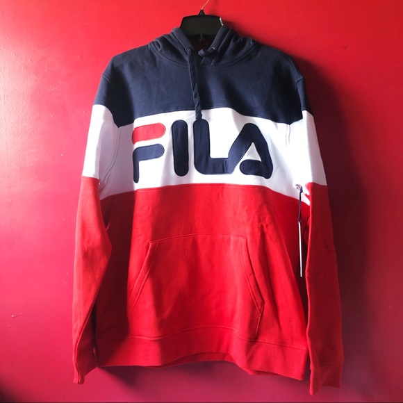 MEN’S FILA FLAMINO FLEECE HOODIE - Picture 2 of 11